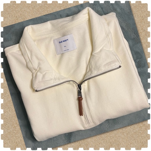 Old Navy Sweater-Fleece Mock-Neck 1/4 Zip Sweater - Picture 4 of 4